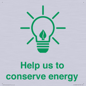 Help us to conserve energy 